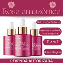 Kit 3 Rosa Amazónica Serum Original 30ml - Loja Autorizada - Sérum