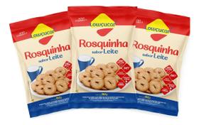 Kit 3 Rosquinha Lowçucar Zero Lactose Sem Açucar Diet ao Leite 150g