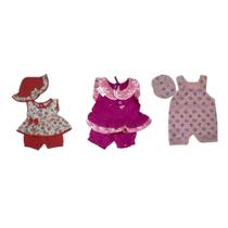 Kit 3 roupas de bebê Menina - Duda Baby Shop