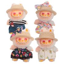 Kit 3 Roupas Labubu Chaveiro Colecionável Conjunto Verão
