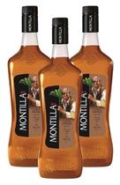 Kit 3 Rum Brasileiro Carta Ouro Montilla Garrafa 1L Kit 3 Rum Brasileiro Carta Ouro Montilla Garrafa 1L