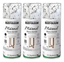 Kit 3 Rust Oleum Spray Efeito Mármore Diversas Superfícies