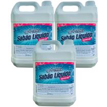 Kit 3 Sabão Liquido Para Lavar Roupas, Tapetes E Pisos 5 Litros