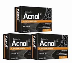 Kit 3 Sabonete Acnol Carvão Ativado 90g - Arte Nativa Kit 3 Sabonete Acnol Carvão Ativado 90g - Arte Nativa