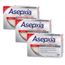 Kit 3 Sabonete Asepxia Neutro Ação Calmante 80g