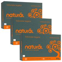 Kit 3 Sabonete Barra Organico Natural Curcuma