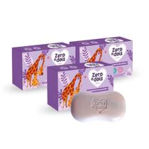 Kit 3 Sabonete Bebê Lavanda Hipoalergênico Zero a Dois 90g Kit 3 Sabonete Bebê Lavanda Hipoalergênico Zero a Dois 90g
