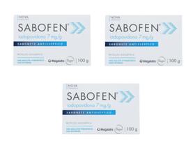 Kit 3 Sabonete Em Barra Antisséptico Sabofen 100g - Megalabs