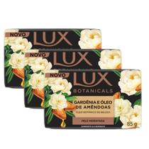 Kit 3 Sabonete em Barra Lux Botânicas Gardênia e Óleo de Amêndoas 85g