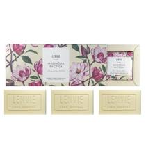 Kit 3 Sabonete em Barra Magnólia Pacífica 80g Lenvie