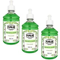 Kit 3 Sabonete Erva Doce Corpo e Mãos 500Ml - Pepilon