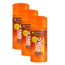 Kit 3 Sabonete Facial Efeito Matte Dermacream Zinco + Vita C Niacinamida 150ml Kit 3 Sabonete Facial Efeito Matte Dermacream Zinco + Vita C Niacinamida 150ml