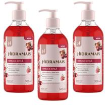 kIT 3 Sabonete Gel Cereja e Avelã Envolvente e Marcante 500 ml Hidramais