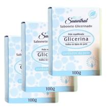 KIT 3 Sabonete Glicerinado Suavitrat Glicerina 100g KIT 3 Sabonete Glicerinado Suavitrat Glicerina 100g