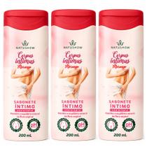 Kit 3 Sabonete Intimo Corpus Íntimos De Morango 200ml Natushow Kit 3 Sabonete Intimo Corpus Íntimos De Morango 200ml Natushow