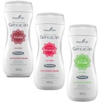 Kit 3 Sabonete Íntimo Líquido Sensação Fragrâncias: Aroeira, Morango e Arruda
