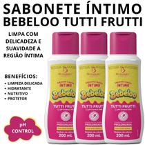 Kit 3 Sabonete Íntimo Uso Adulto Bebeloo Aroma Tutti Frutti!