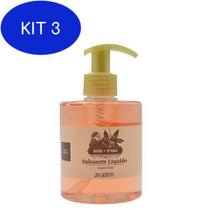 Kit 3 Sabonete Liquido Amora & Pitanga 350 Ml