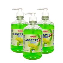 Kit 3 Sabonete Líquido Asseptex Erva Doce Rhenuks 500ML