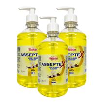 Kit 3 Sabonete Líquido Asseptex Vanila Rhenuks - 500 ml