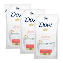 Kit 3 Sabonete Líquido Dove Anti-stress Água Micelar Refil 200ml