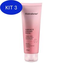 Kit 3 Sabonete Liquido Facial Hidrabene Limpa E Cuida Da Sua Pele