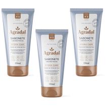 Kit 3 Sabonete Líquido Facial Hydra Care Vegan Agradal 150ml