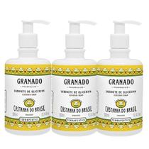Kit 3 Sabonete Líquido Granado Castanha Brasil Mãos Corpo Terrapeutics 300ml