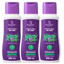 Kit 3 Sabonete Líquido Íntimo Bebelo Uva 200Ml - Bio Instinto