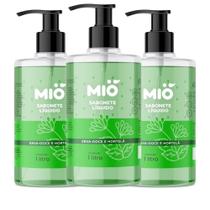 Kit 3 Sabonete Líquido Mió Mãos e Corpo Erva Doce e Hortelã 500ml