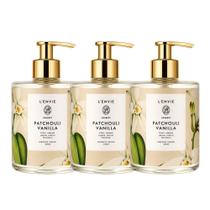 Kit 3 Sabonete Líquido Patchouli Vanilla Oriental Aromático Lenvie 350ml Kit 3 Sabonete Líquido Patchouli Vanilla Oriental Aromático Lenvie 350ml
