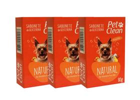 Kit 3 Sabonete Natural Pet Clean 80g