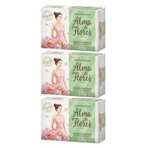 Kit 3 Sabonete Perfumado Alma De Flores Clássico 130G - Memphis