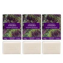 Kit 3 Sabonete Phebo Alfazema Provençal em Barra Cremoso 100g Kit 3 Sabonete Phebo Alfazema Provençal em Barra Cremoso 100g
