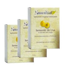 KIT 3 Sabonete Semente de Uva ESFOLIANTE Suavitrat 100g KIT 3 Sabonete Semente de Uva ESFOLIANTE Suavitrat 100g