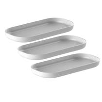 Kit 3 Saboneteira Bandeja Base Organizadora Banheiro Lavabo Ou Kit 3 Saboneteira Bandeja Base Organizadora Banheiro Lavabo Ou