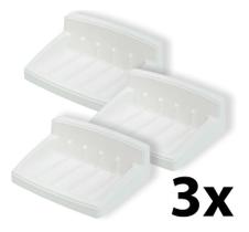 Kit 3 Saboneteira Plástica De Parede Astra 3 Unidades