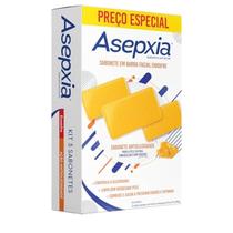 Kit 3 Sabonetes Antiacne Acao Antioleosidade - Asepxia