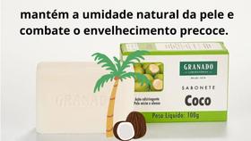 Kit 3 Sabonetes Barra Granado Enriquecido com Óleo de Coco 100g