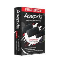 Kit 3 Sabonetes Carvao Antiacne Detox Purificante - Asepxia