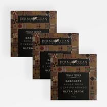 Kit 3 Sabonetes de Argila Preta com Carvão Ativado Ultra Detox 100g Extrato Vegetal Kit 3 Sabonetes de Argila Preta com Carvão Ativado Ultra Detox 100g Extrato Vegetal