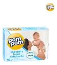 Kit 3 Sabonetes Em Barra Para Bebês 70g Pom Pom Kit 3 Sabonetes Em Barra Para Bebês 70g Pom Pom