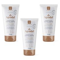 Kit 3 Sabonetes Facial Esfoliante Hydra Care Agradal 150ml