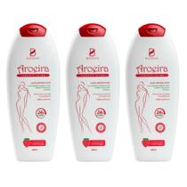 Kit 3 Sabonetes Íntimos BioSeiva Aroeira Morango 220mL Frescor Diário, pH Equilibrado e Aloe Vera