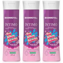 Kit 3 Sabonetes Íntimos Bubballom Tutti Fruti 200ml Higiene e Frescor Diário BioInnova Kit 3 Sabonetes Íntimos Bubballom Tutti Fruti 200ml Higiene e Frescor Diário BioInnova