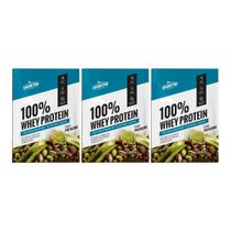 Kit 3 Sache 100% Whey Protein 26g Proteina Pistache 40G Shark Pro