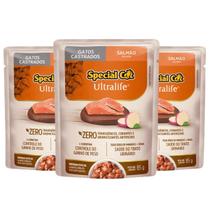 Kit 3 Sachê Special Cat Ultralife Castrados Sabor Salmão - 85g Kit 3 Sachê Special Cat Ultralife Castrados Sabor Salmão - 85g
