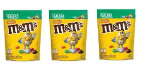 Kit 3 Sachês Chocolate Ao Leite Com Amendoim M&M'S 148G Mars