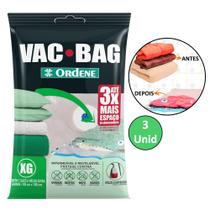 Kit 3 Saco A Vacuo Extra Grande 80x100cm Vac Bag Mala Ordene