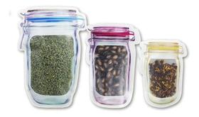 Kit 3 Saco Bolsa Frasco Ziplock Para Alimento/ Artigos Kit 3 Saco Bolsa Frasco Ziplock Para Alimento/ Artigos